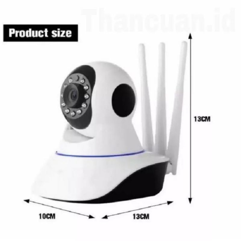 IP CAMERA CCTV V380 PRO 3 ANTENA 8Mp FULL HD 1080P