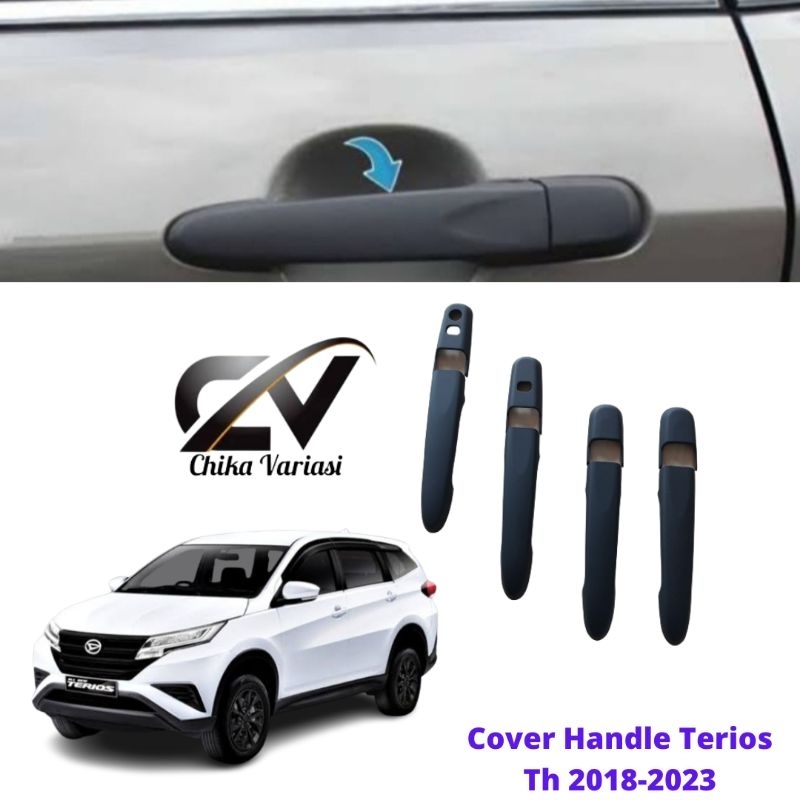 Cover Handle Pintu Mobil All New Terios 2018 - 2023 Hitam Variant