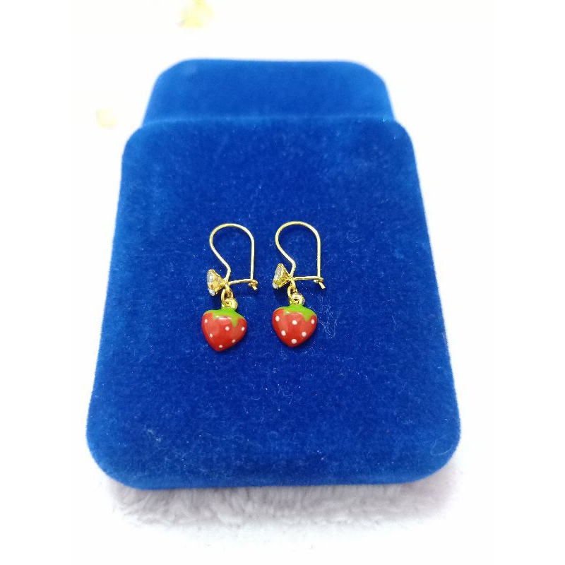 ANTING ANAK PERAK 925 LAPIS MAS