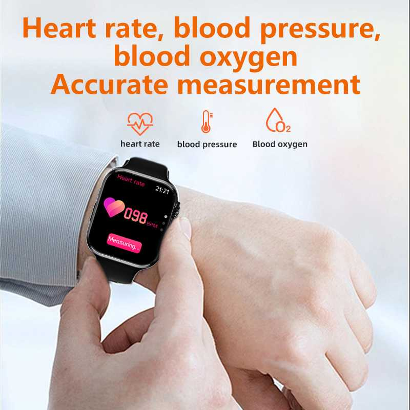 SKMEI Black Smartwatch Sport Heart Rate Sleep Waterproof - WS8 Ultra