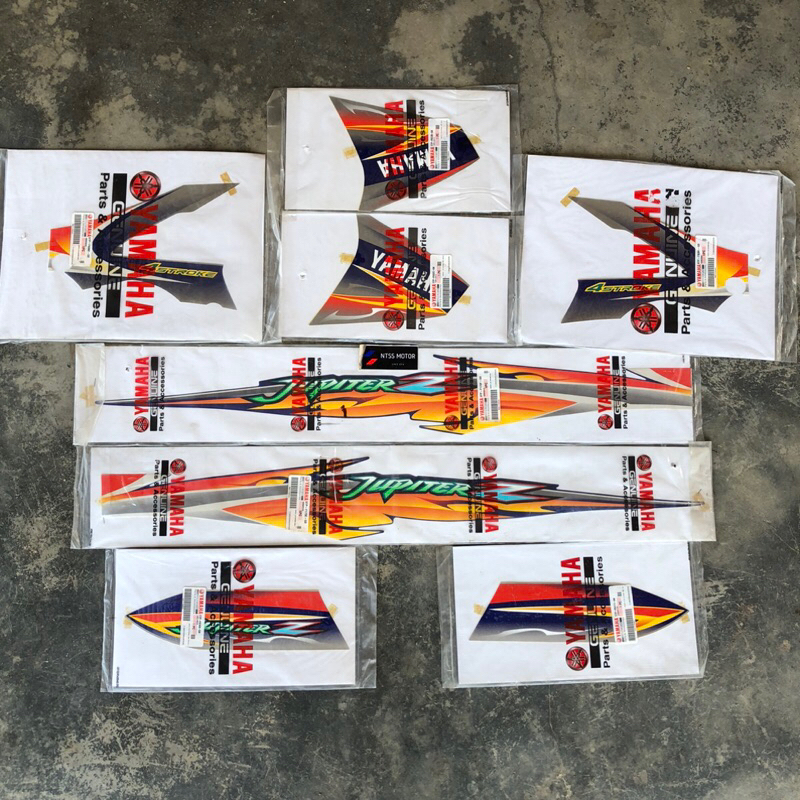 STRIPING STIKER ORIGINAL YAMAHA JUPITER Z 2005 SILVER JUPITER