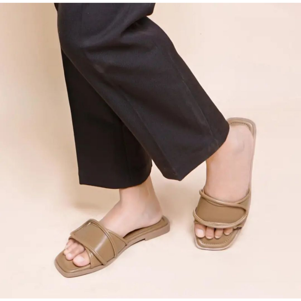 Sandal Selop Nevada Terbaru Model Kekinian Sandal Selop Cewek Korea Trending Viral Terlaris