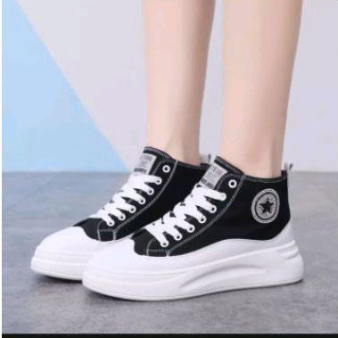 YASMINALSHOP 11- ALSTAR CONVRESE Boots Korean Style Sneakers IMMPORT Wanita Sepatu Semi Boot Bot Fashion Sneaker Tali Cantik Model Terbaru Paling Dicari Produk Lokal Kualitas Import