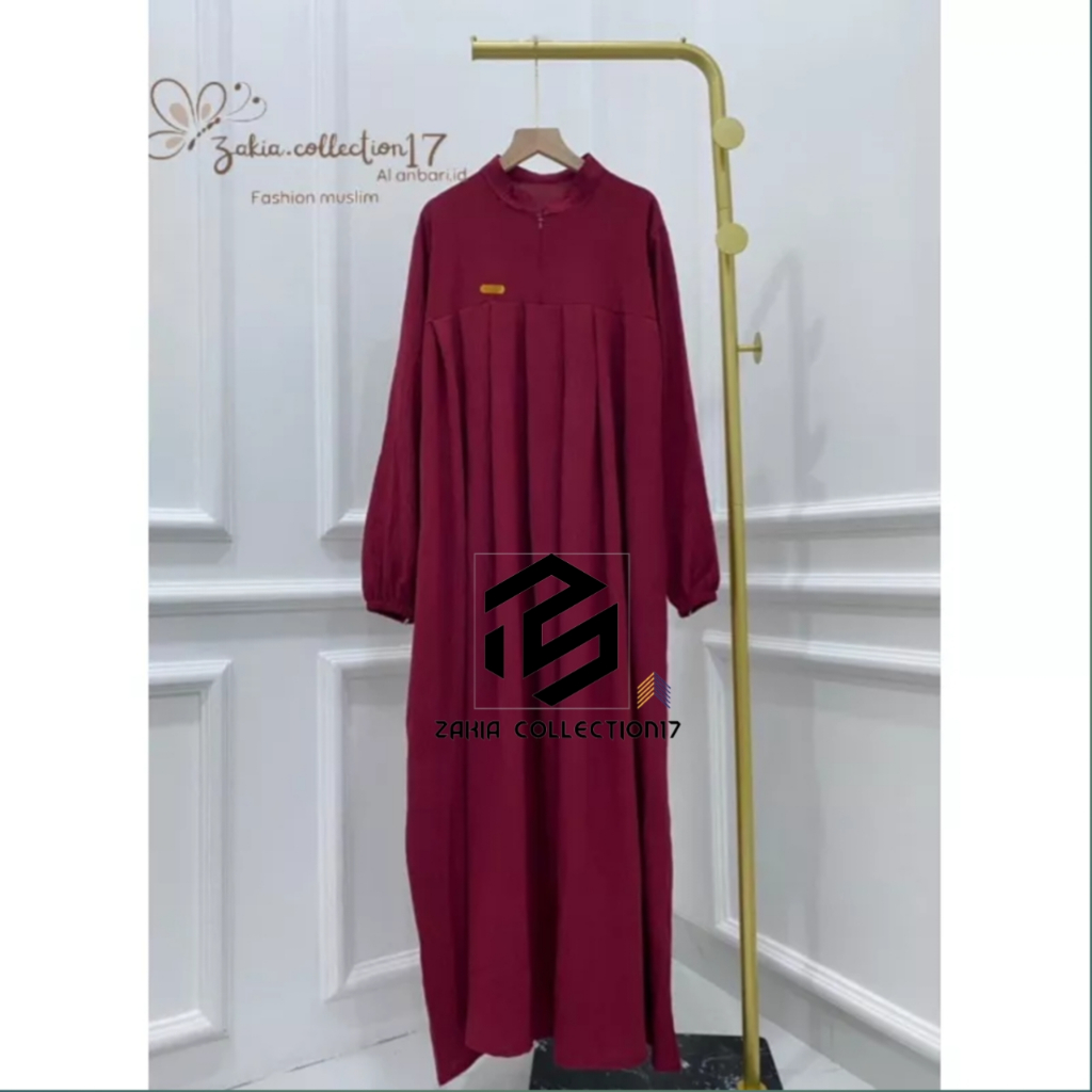 Glosir Gamis RemajaTebaru Cringkle Premium imfort Nabila Dres S M L XL Model Polos Gamis Umroh 2024 Pengajian Tebal Adem