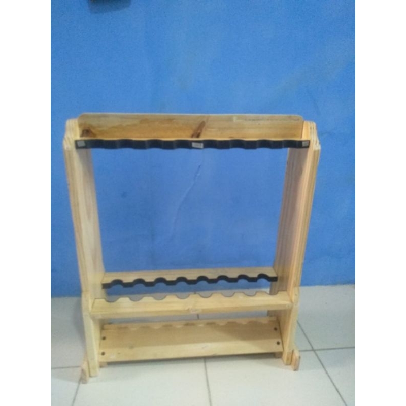 Rak joran pancing 2 Sisi 16 joran