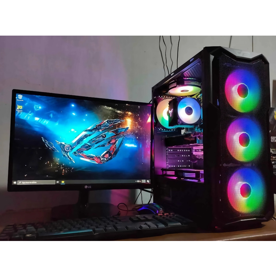 cpu gaming fullset design intel ram 8gb ssd bisa main GTA V. DOTA 2, VALORANT, PES UPDATE 2022 DLL