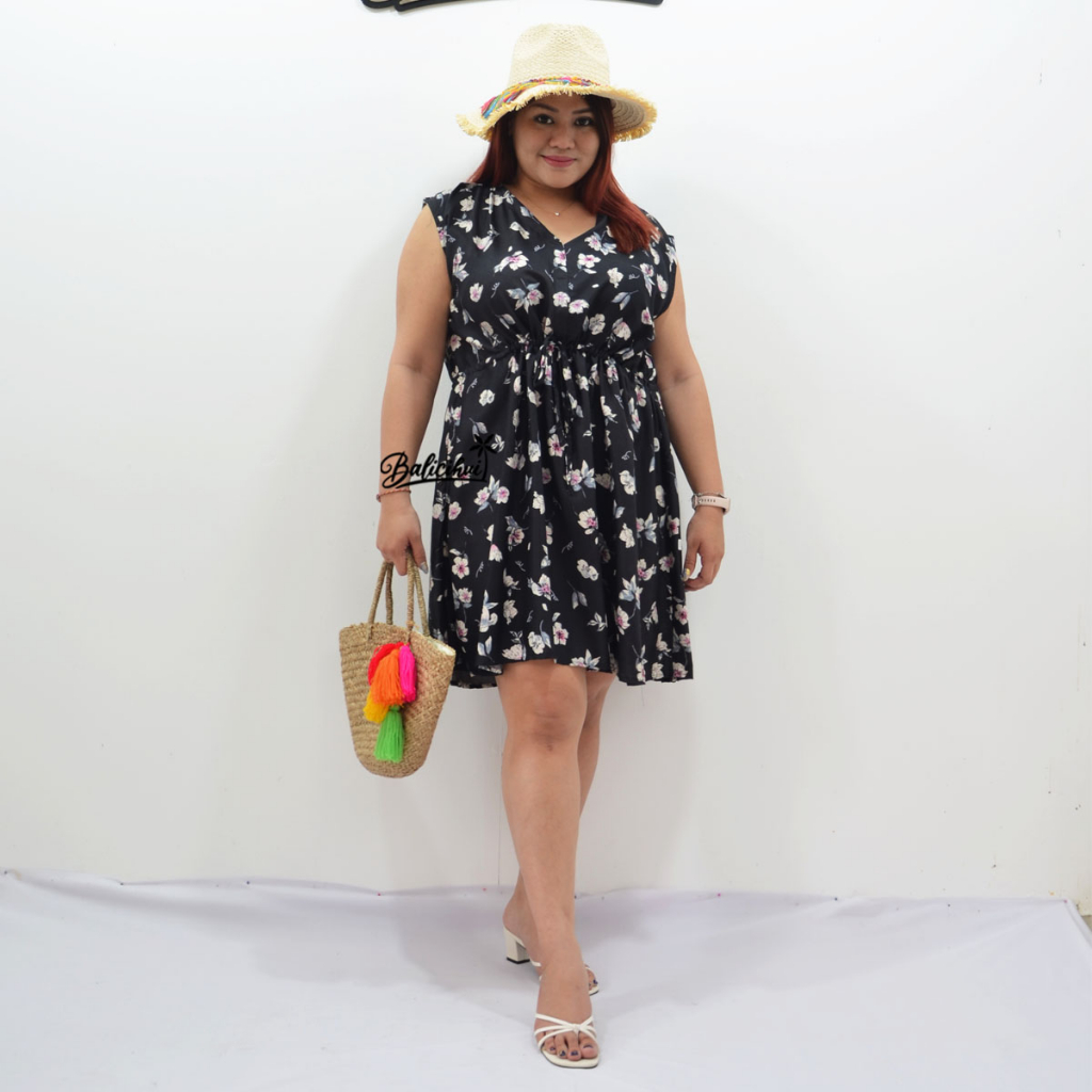 Balicihui Dress Luna Dress Jumbo Plus Size Dress Dress 4XL Dress Wanita Dress Bali Dress Pendek