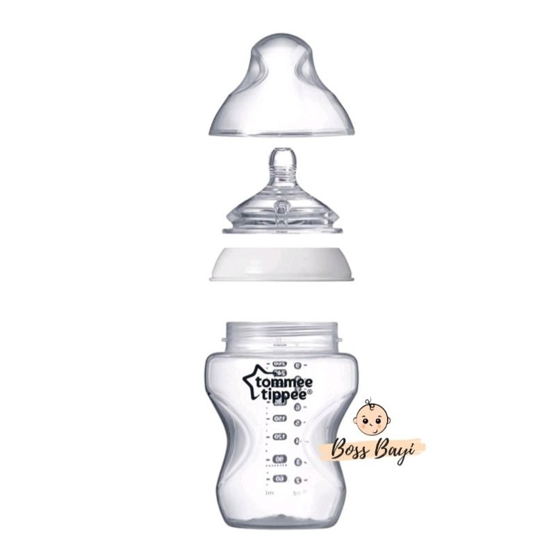 TOMMEE TIPPEE - Closer To Nature Bottle / Botol Susu Bayi Wide Neck 150ml/ 260ml | Nipple Wide Neck