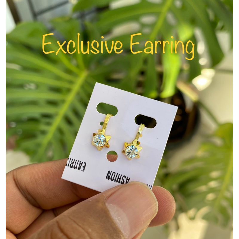 Anting Telinga Jepit Sepasang / Exclusive Earing / Anting Kuping Anti Karat / Giwang / Kerabu / Suba