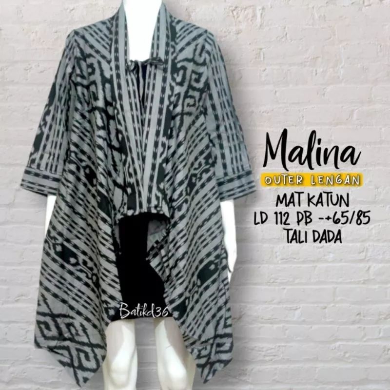 vest malena katun batik motif kekinian vest murah meriah