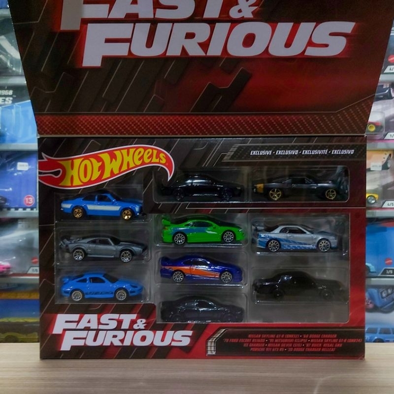 HOT WHEELS FAST &amp; FURIOUS SET ISI 10 PCS