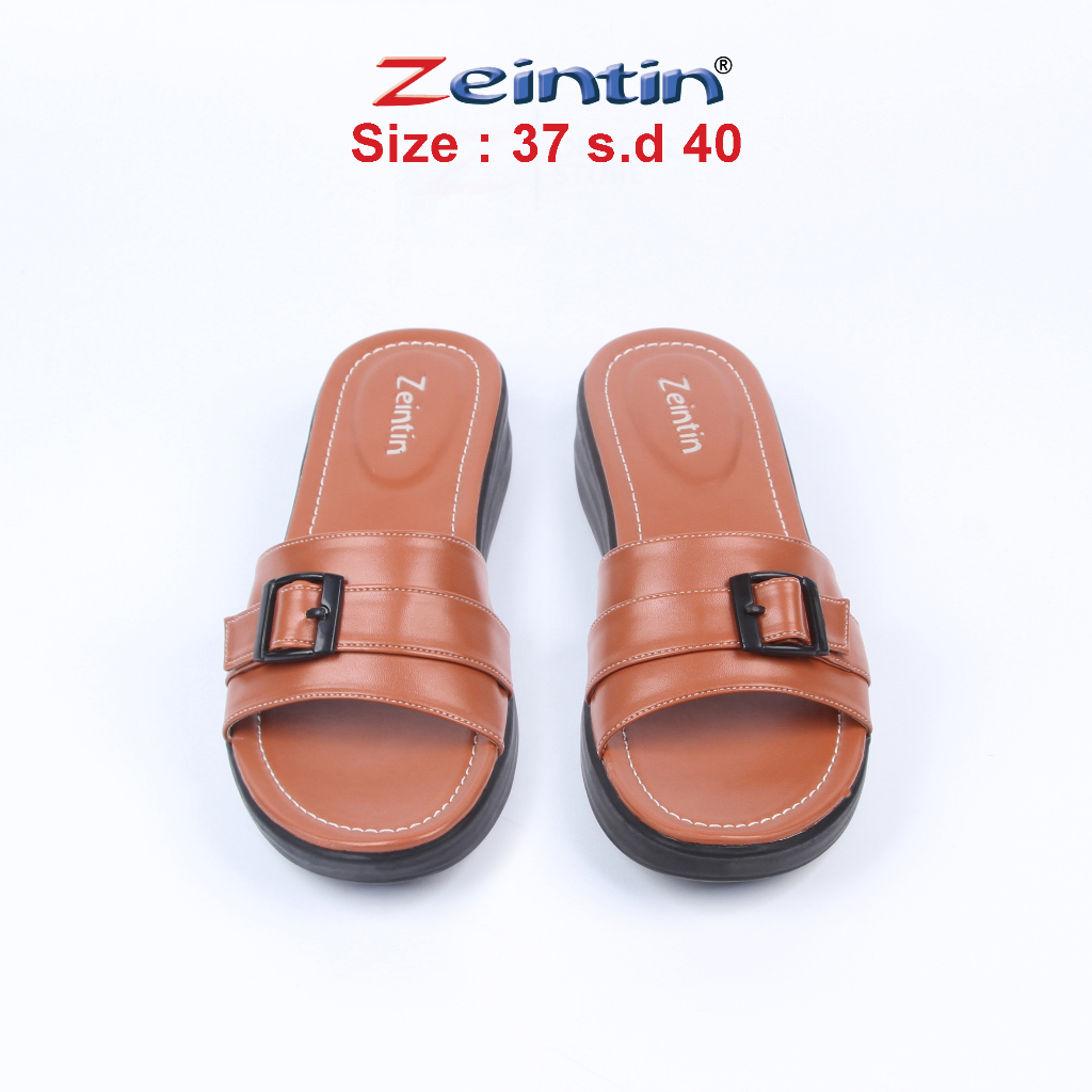 Zeintin - Sandal Wanita Bahan Kulit Sintetis Fashion Wanita Sandal Wedges Wanita Original Zeintin HP