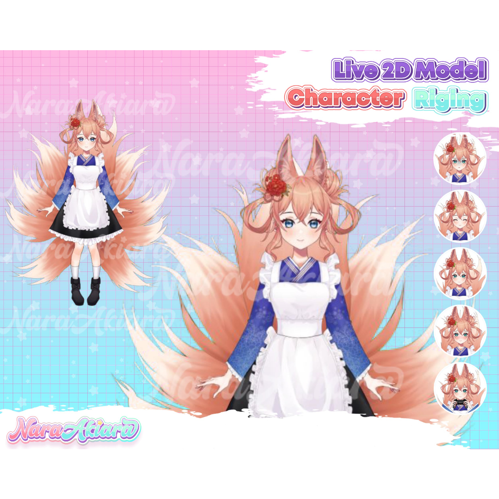 Lebih Hidup dengan Karakter Anime Vtuber Model Live2d Siap Pakai, Karakter Anime, Vtuber Model, Live