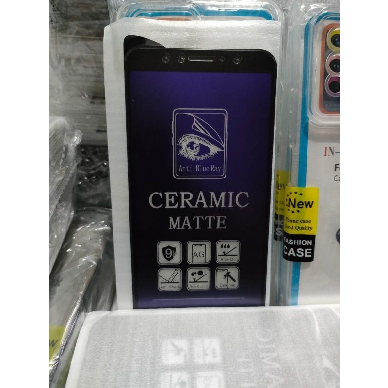 TG Tempered Glas Ceramic Asus Zenfone Max Pro M1 Max Pro M2 Asus L1 L2 Anti Gores Matte Ceramic Blue