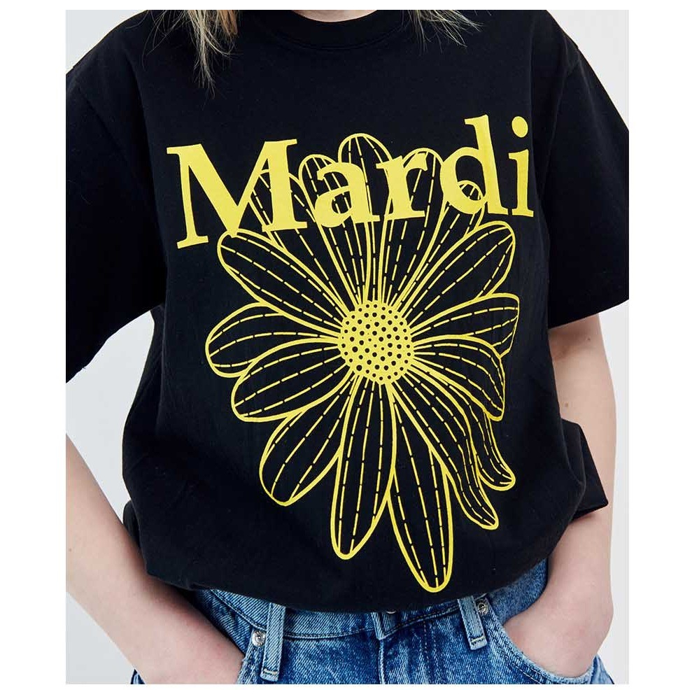 MARDI MERCREDI TSHIRT FLOWER MARDI (BLACK YELLOW)