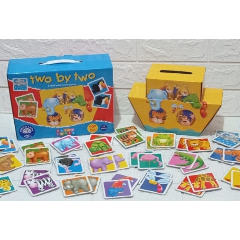 Two by Two A Noah's ark memory game Orchard Toys Preloved