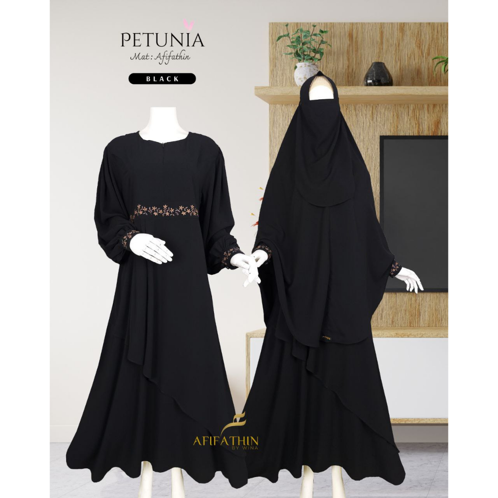 NEMESIA Set Gamis Khimar by AFIFATHIN klambieakhwat BISA COD by REQUEST