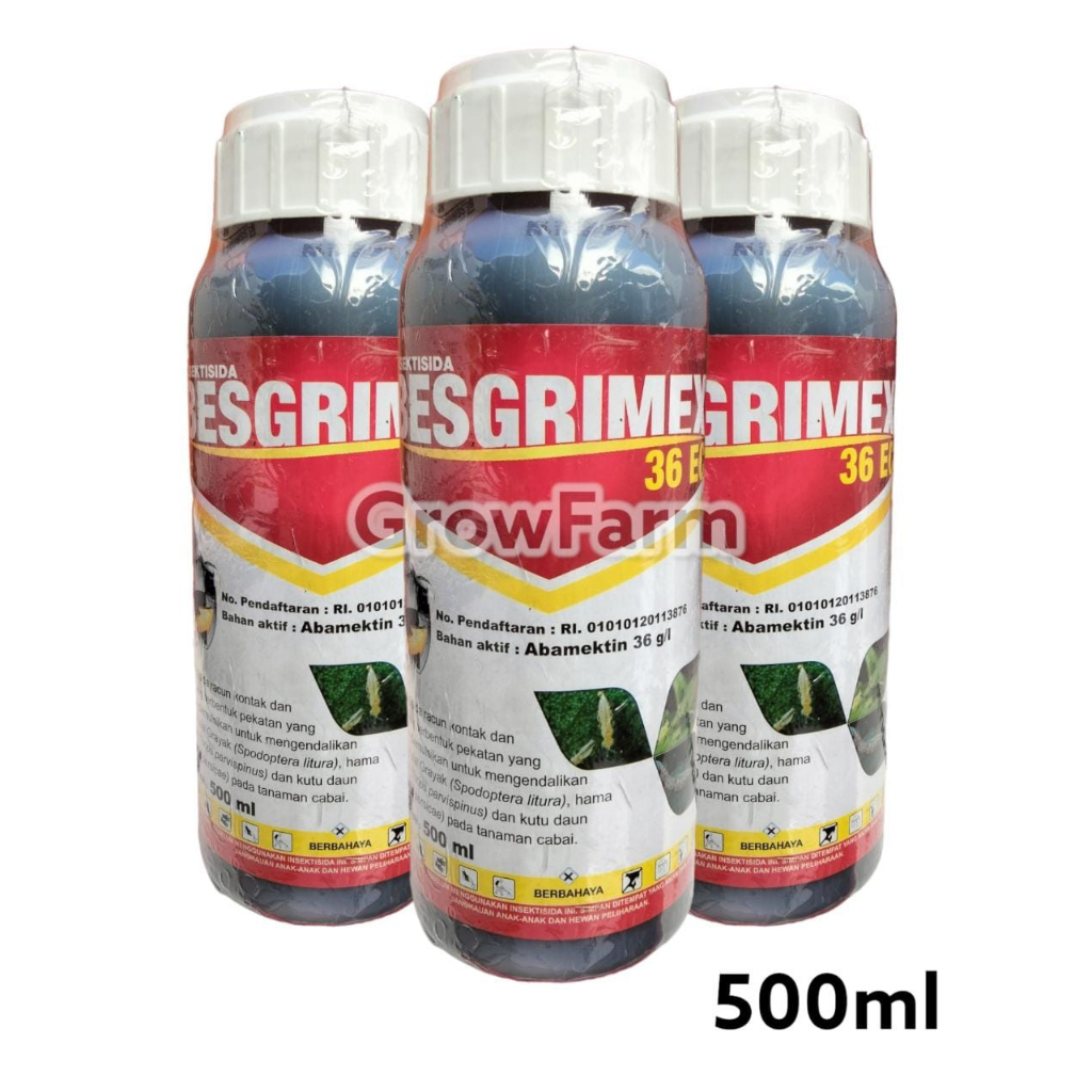 BESGRIMEX 36 EC 500ml Insektisida Abamektin 36g/l Ampuh Atasi Hama Tanaman Abamectin Tertinggi Dikel