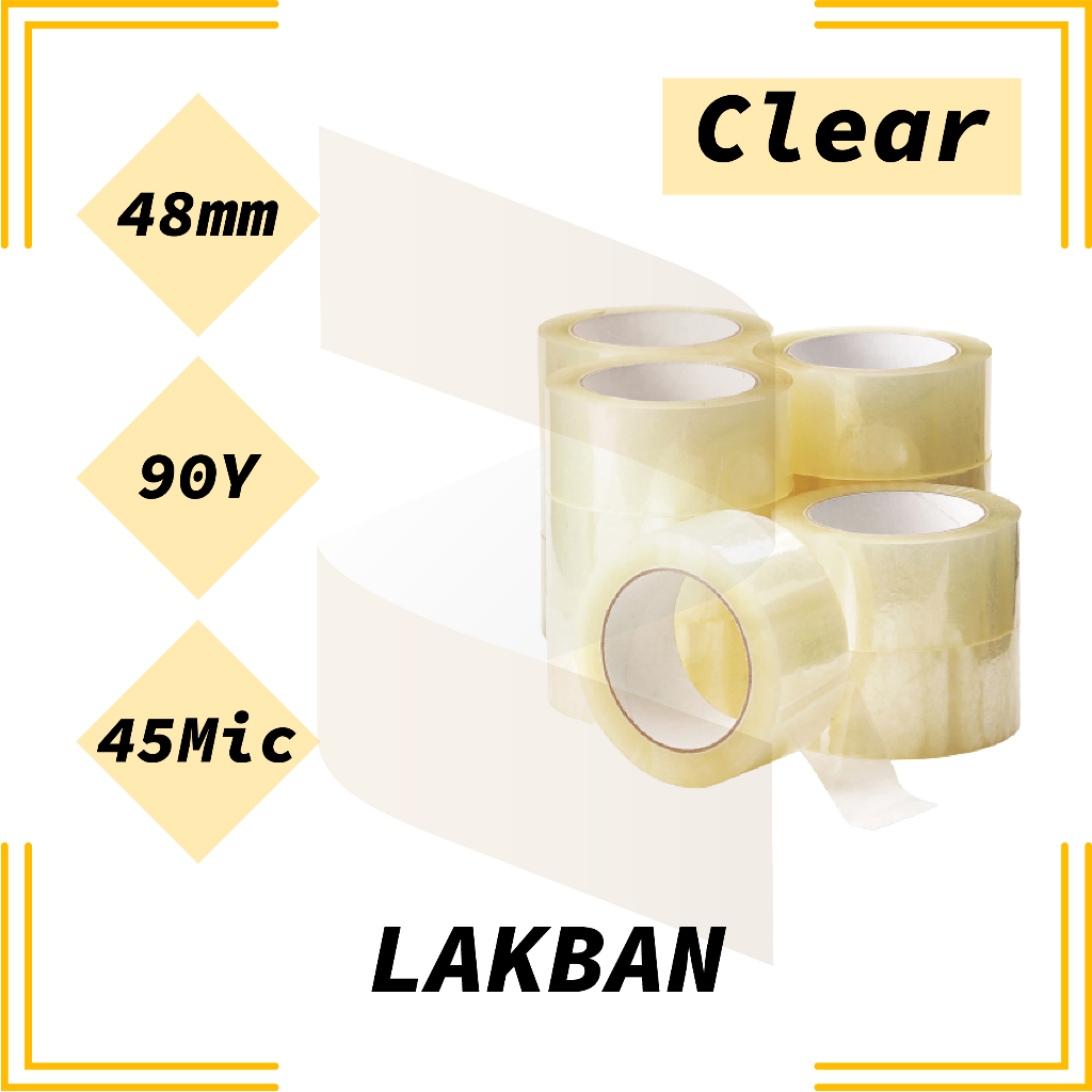 

Harga Grosir | Lakban Bening 48mm x 90 Yard | Cuan Tape