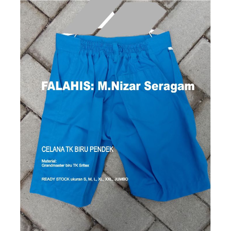 Celana Pendek TK Biru 2