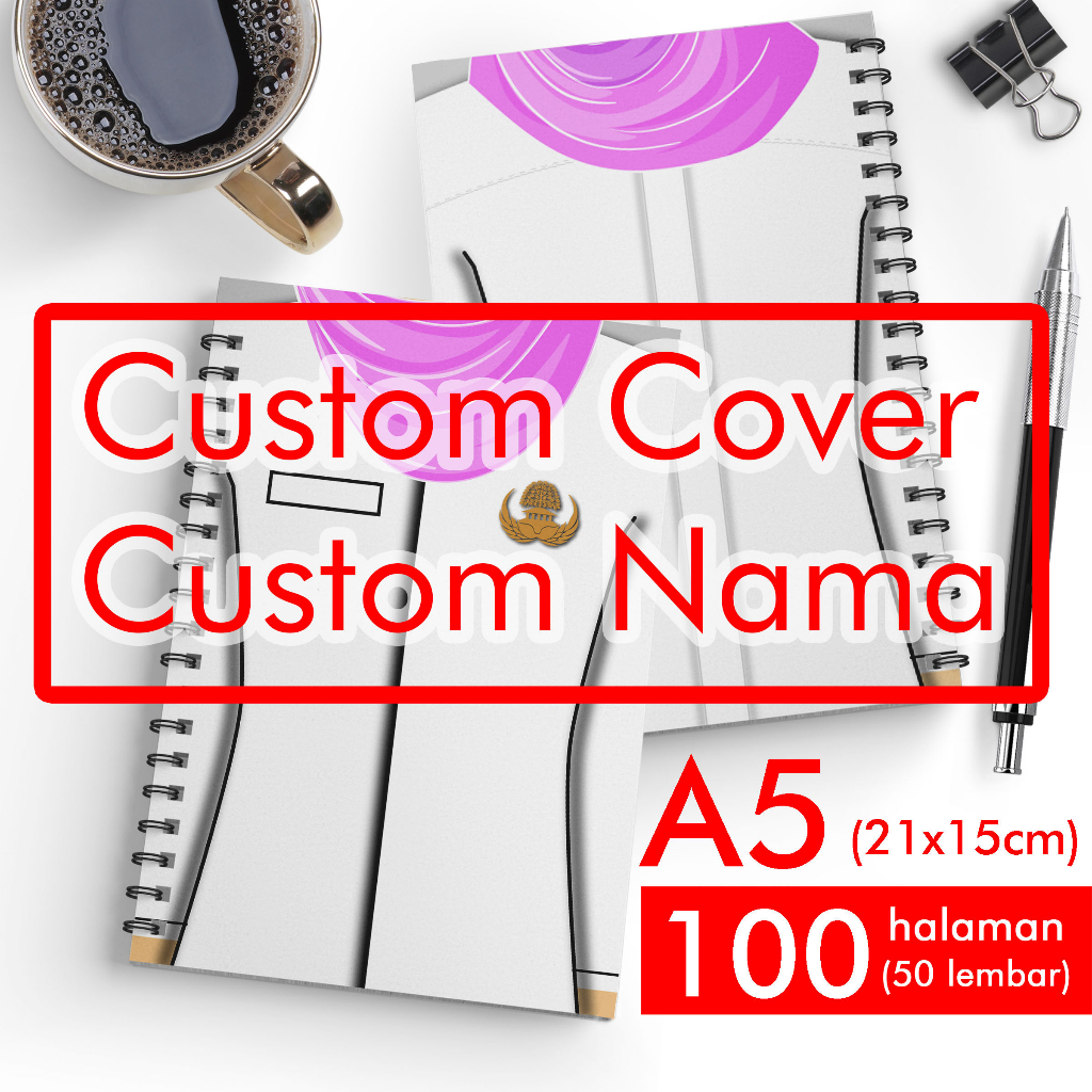 

Notebook cover Profesi Custom Nama / Buku Agenda / Catatan