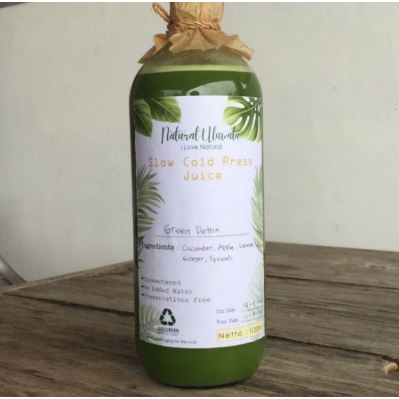 

Green Detox Cold Pressed Juice 1ltr