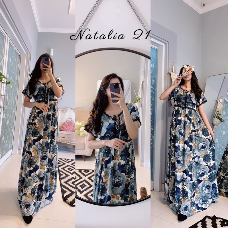 Daster arab FAIRUZ NATALIA Long Dress Cantik Rayon Premium Top Best Seller