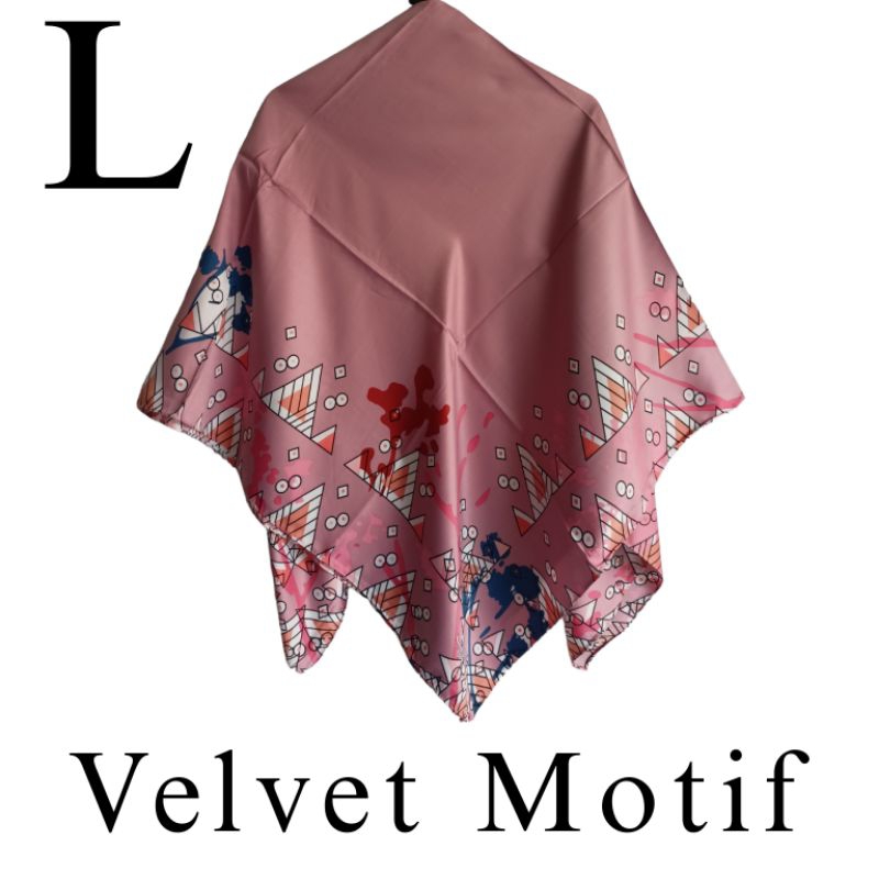 HIJAB / JILBAB/ SCARF UMAMA VELVET MOTIF L | OLEH-OLEH HAJI DAN UMROH