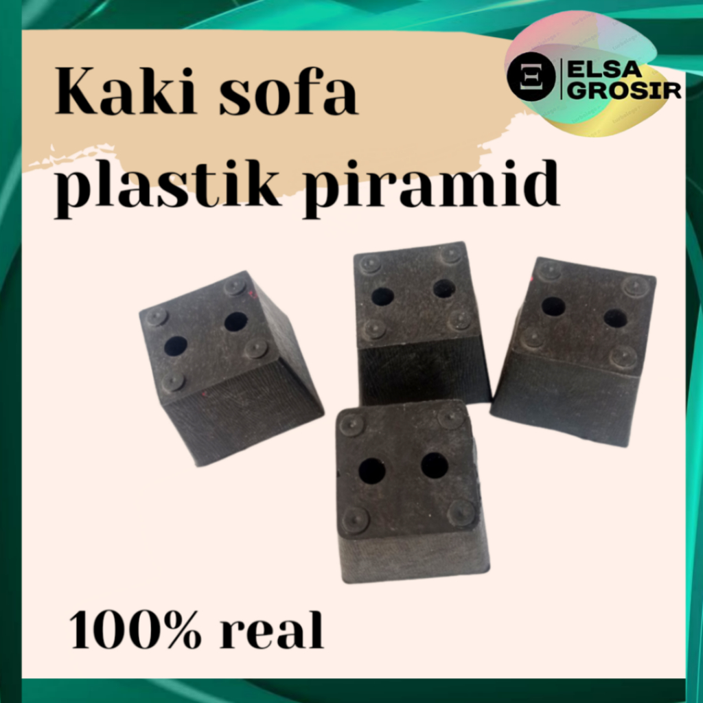 KAKI SOFA PLASTIK PIRAMIDA / KAKI SOFA BENTUK PIRAMIDA PLASTIK 4PCS