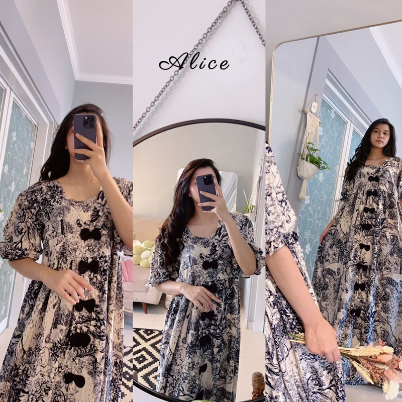 Daster Arab Fairuz ALICE Dress Cantik Original