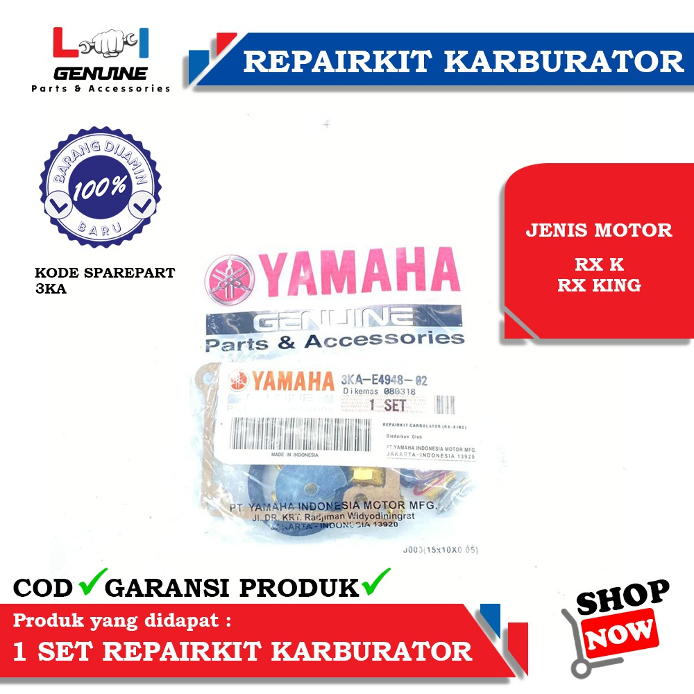 -LOI- REPAIRKIT KARBURATOR YAMAHA RX K RX KING 3KA