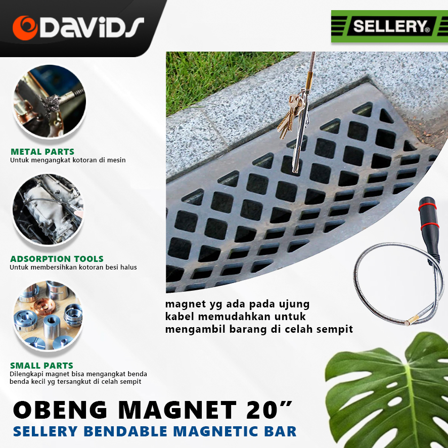 Obeng Magnet Tongkat Bendable Magnetic Bar 20 Inch Sellery