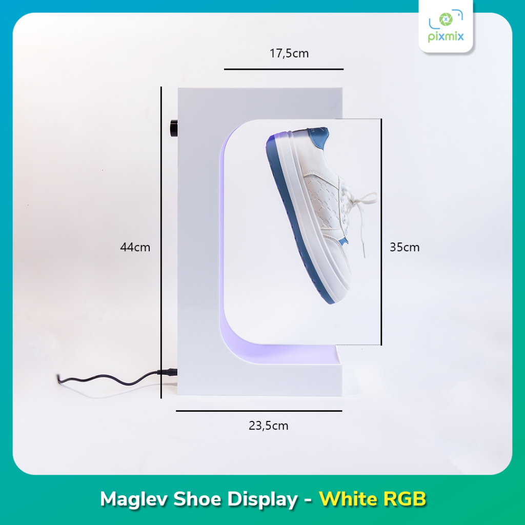 Levitating Lamp Magnetic Shoes Display 360 Degree Rotating Floating / Alat Display Sepatu Melayang B