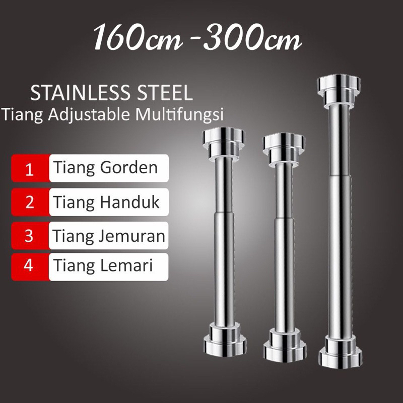 Tiang fleksibel stainles steel , tongkat pipa ajaib fleksibel, tiang gorden kolong dapur, tongkat stainles flexibel, tiang flexible stainles