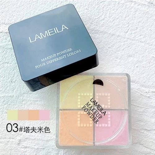 Lameila Lamailai LML5047 Bedak Tabur 4Warna Pengontrol Minyak/Anti Air