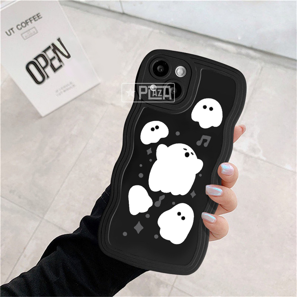 GLB-01 Softcase Gelombang Black Motif for ALL TYPE A17 A17K Y02 T1 5G V25E SS A73 A04 A04S A33 5G POCO M5 RM 10 9A 9T NOTE 10 5G RL 10 5 C20 C21Y C35 C55 HT 20S 12i SMART 7 iP 11 XR 13 pro 14 pro max