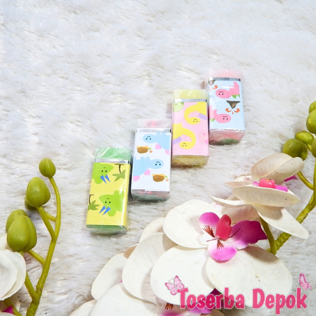 Pengapus Pensil Karakter PENGHAPUS KARAKTER Lucu Eraser Motif Random