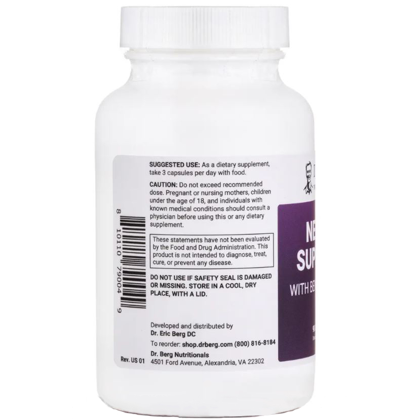 Dr Berg Nerve Support with Benfotiamine 90 Capsules Jaga Kesehatan Sistim Saraf Neuron ORI USA