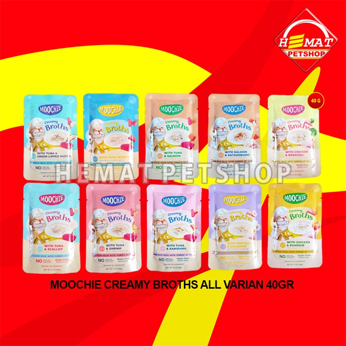 Snack Kucing Cemilan Cat Treats Moochie Creamy 40 Gram