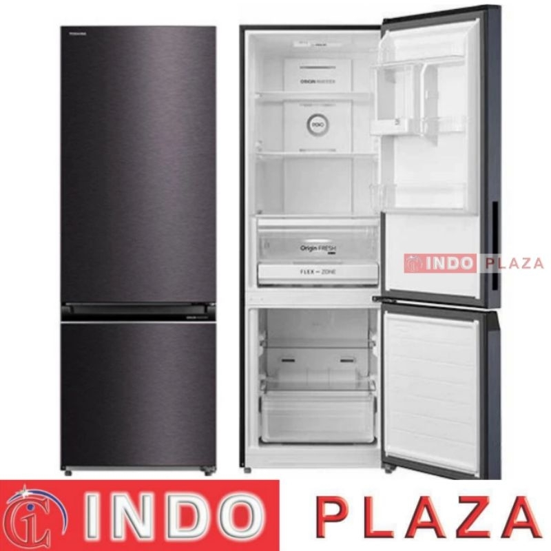 KULKAS TOSHIBA 2 PINTU INVERTER + WATER DISPENSER / BOTTOM FREEZER