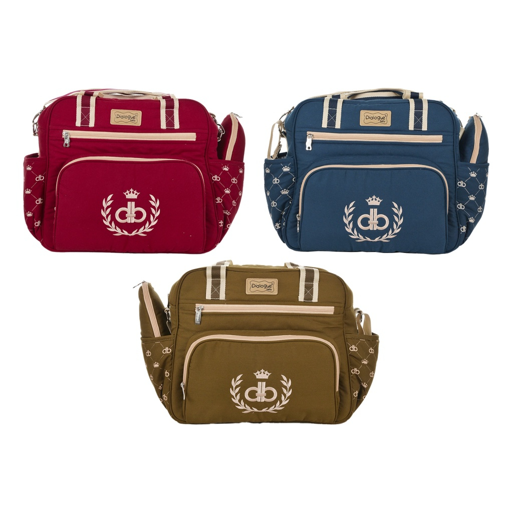 Dialogue Large Diaper Bag 5in1 Set Crown Series DGT7421 / Tas Perlengkapan Bayi