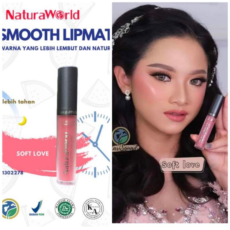 NaturaWorld Lipmatte Soft Love/Lipmatte Best Seller/Lipmatte Sultan