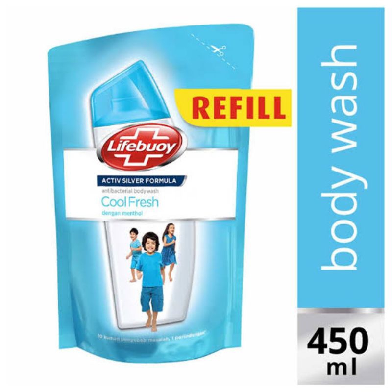 Lifebuoy BodyWash / Sabun Mandi Cair Cool Fresh 250ml & 450ml