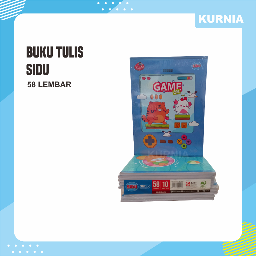 

Buku tulis SIDU isi 58 lembar isi 10 pcs