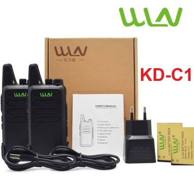 HT WLN UHF HANDY TALKIE HT TWO WAY RADIO KD C1 C 1 KD-C1 2 UNIT 1 UNIT