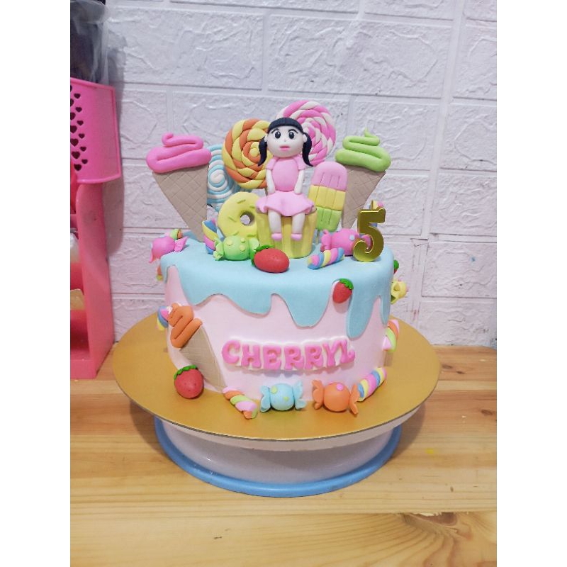 

kue ulang tahun candy land/kue ulang tahun anak perempuan/candy land cake