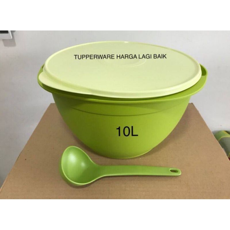 legacy bowl 10L Tupperware mangkok jumbo hijau
