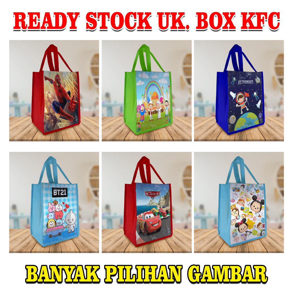 

TAS SOUVENIR ULANG TAHUN READY STOK MOTIF TERBARU TERLARIS 75 GSM TEBAL POTRAIT