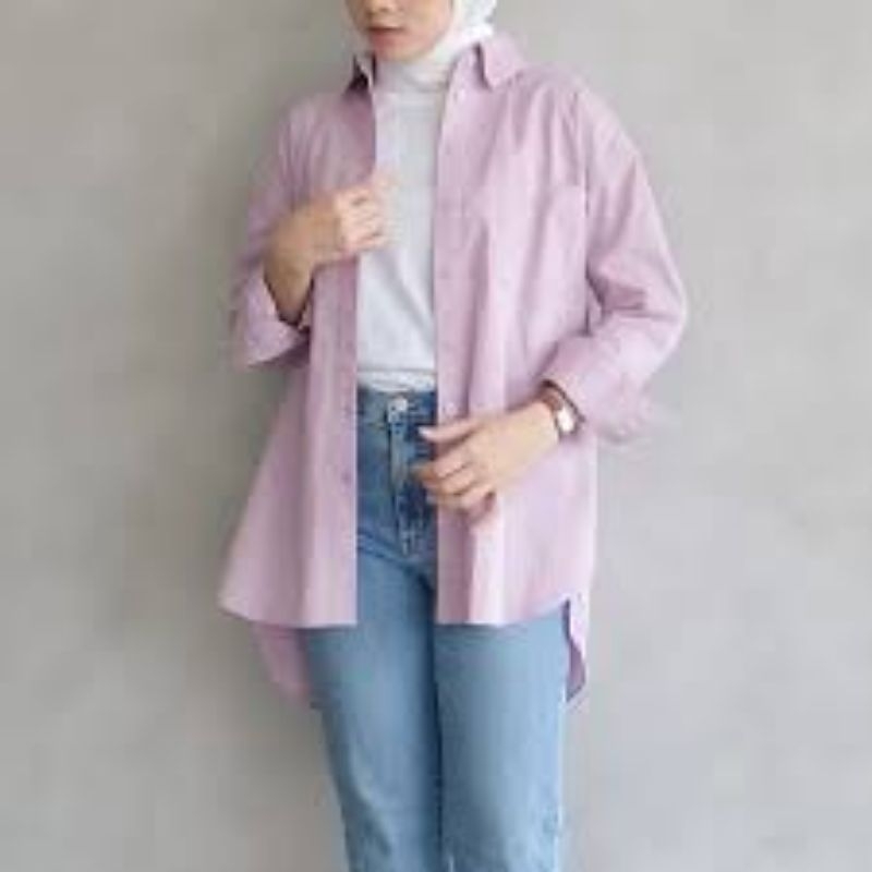riley shirt - cottonary - lilac