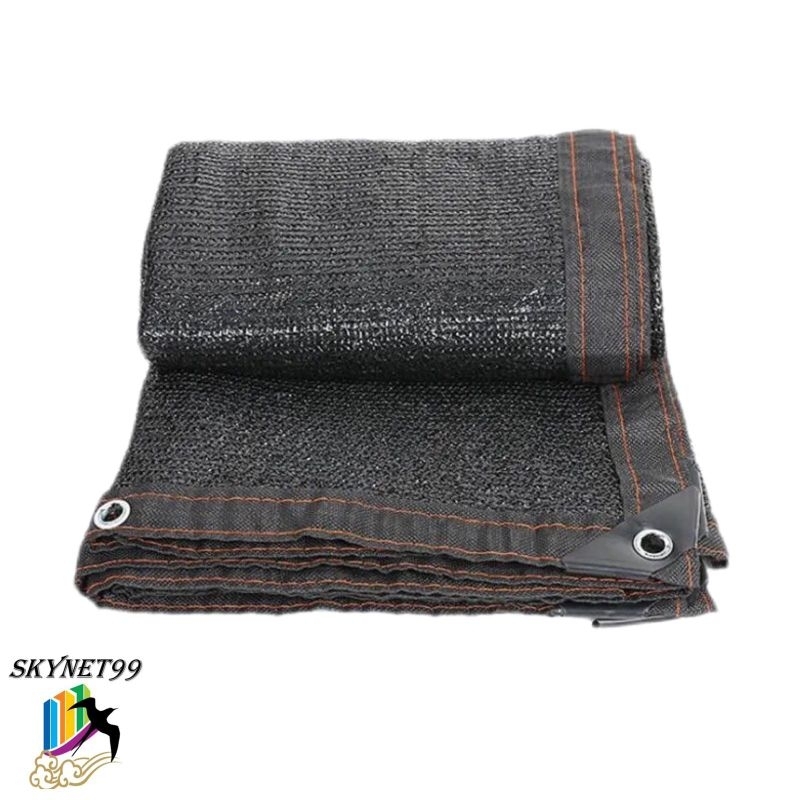 PARANET 95 % / SUNSHADE NET DENGAN CINCIN LOGAM BULAT DI SETIAP SUDUT UK 2x2 - 2x10